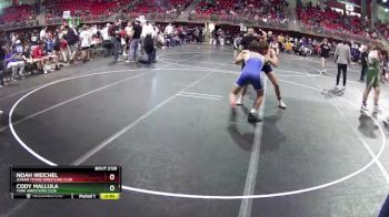 150 lbs Cons. Round 2 - Cody Mallula, York Wrestling Club vs Noah Weichel, Junior Titans Wrestling Club