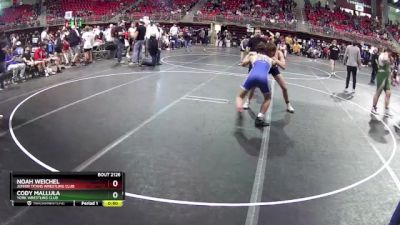 150 lbs Cons. Round 2 - Cody Mallula, York Wrestling Club vs Noah Weichel, Junior Titans Wrestling Club