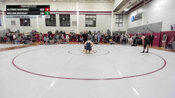 150 lbs Consi Of 8 #1 - Alcides Martinez, Christopher Columbus vs William Buckley, St. John Neumann Catholic