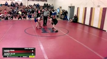 132 lbs Cons. Round 2 - Quincy Ellis, Durango, CO vs Alexis Fenn, Coolidge