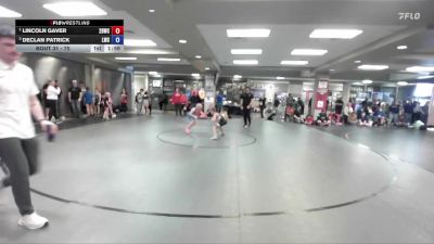 70 lbs Round 2 - Lincoln Gaver, 208 Badgers Wrestling Club vs Declan Patrick, Lakeland Wrestling Club