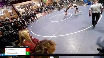 160 lbs Cons. Round 4 - Nolan Jeanneret, Jenkins High School (Chewelah) vs Cody Northwind, Granger