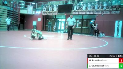 12U - 59-61 Champ. Round 1 - Beckam Barkley, Mishawaka Wrestling Club vs Risto Wisnieski, Midwest Regional Training Center