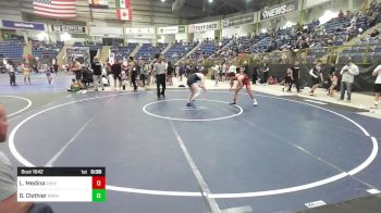 138 lbs Consi Of 16 #2 - Lucas Medina, Cheyenne Central vs Gage Clothier, Great Falls Bison