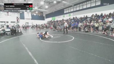 120 lbs Cons. Round 2 - Katerina Kosmitis, Monster Garage vs Ally Weiss, Phase3 Lab School Wrestling