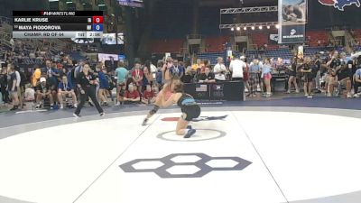 125 lbs Champ. Rd Of 64 - Karlie Kruse, Iowa vs Maya Fiodorova, Nevada