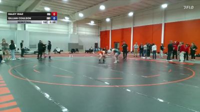 160 lbs Semifinal - Haley Diaz, Unattached vs Gillian Coulson, Baldwin Wallace