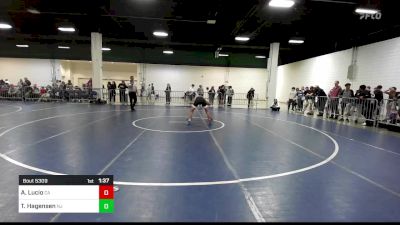 120 lbs Consi Of 16 #1 - Anthony Lucio, CA vs Tyeler Hagensen, NJ