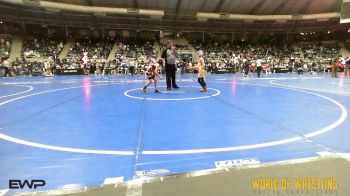 70 lbs Consi Of 32 #2 - Bennett Fields, Hawkeye Wrestling Academy vs Kash Baumann, Clay Co Wrestling Club