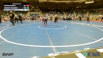 110 lbs Final - Griffin Elswick, Collinsville Cardinal Youth Wrestling vs Garrett Holderby, Fort Gibson Youth Wrestling