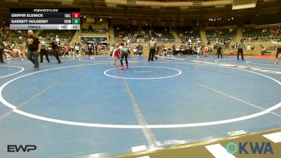 110 lbs Final - Griffin Elswick, Collinsville Cardinal Youth Wrestling vs Garrett Holderby, Fort Gibson Youth Wrestling