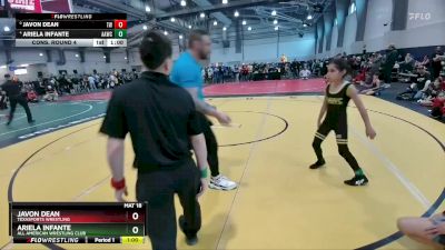 70 lbs Cons. Round 4 - Ariela Infante, All American Wrestling Club vs Javon Dean, Texasports Wrestling