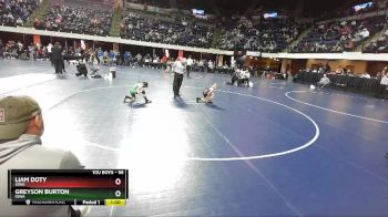 56 lbs Cons. Round 3 - Liam Doty, Iowa vs Greyson Burton, Iowa