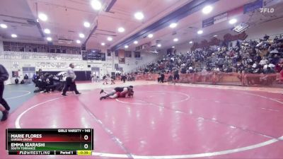 145 lbs Cons. Round 2 - Marie Flores, Garden Grove vs Emma Igarashi, South Torrance