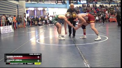 175 lbs Cons. Round 6 - Damien Burgess, Star Valley vs Connor LeBeau, Eagle