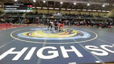 150 lbs Consi Of 16 #2 - Jordan Estrella, East Providence vs John McCann, South Kingstown