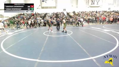 138 lbs Cons. Round 1 - Jonah Sturtevant, Adirondack Youth Wrestling Club vs Muhtadi Chowdhury, Buffalo Nomads Wrestling