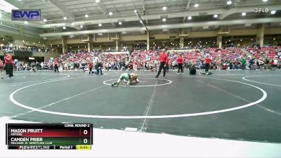 76 lbs Cons. Round 2 - Mason Pruitt, Matside vs Camden Prier, Mulvane Jr. Wrestling Club