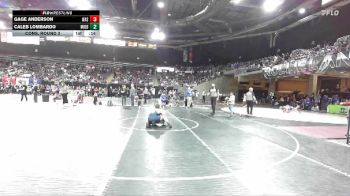 120 lbs Cons. Round 3 - Caleb Lombardo, Middleton vs Gage Anderson, Wasatch Utah