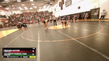 138 lbs Champ. Round 2 - Rigoberto Moreno-Torres, Hermiston vs Drayden Gaither, Moses Lake