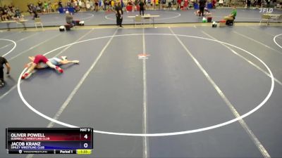 106 lbs Quarterfinal - Oliver Powell, Guerrilla Wrestling Club vs Jacob Kranz, Simley Wrestling Club