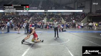92 lbs Champ. Round 1 - Cam Carter, Columbus vs Logan Duncan, Topeka Blue Thunder
