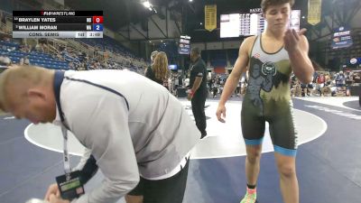 175 lbs Cons. Semis - Braylen Yates, North Carolina vs William Moran, Washington