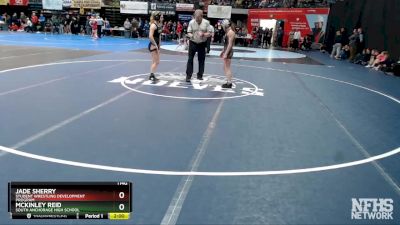 114G Quarterfinal - McKinley Reid, South Anchorage High School vs Jade Sherry, Student Wrestling Development Program