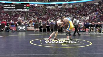 133 lbs First Round - Brady Slicker, Hickory vs Camden Olson, Derry Area