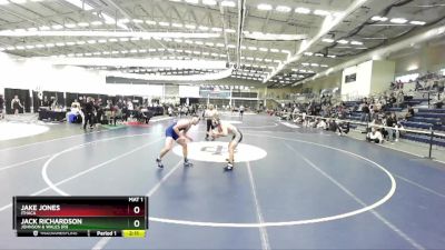 165 lbs Semifinal - Jake Jones, Ithaca vs Jack Richardson, Johnson & Wales (RI)