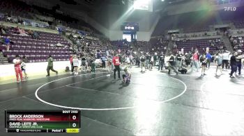 88 lbs Cons. Round 2 - David Leite Jr., Chatfield Wrestling Club vs Brock Anderson, Pikes Peak Warriors Wrestling