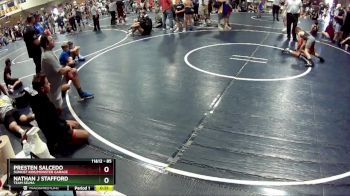 85 lbs Cons. Semi - Presten Salcedo, Sunkist Kids/Monster Garage vs Nathan J Stafford, Team Selma