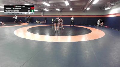 137-141 lbs 3rd Place Match - Haedyn Herren, Grantsville Wrestling Club vs Chloe Critchlow, Grantsville Wrestling Club