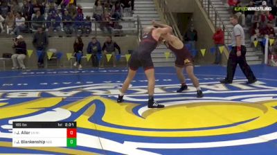 165 lbs Semifinal - Jake Allar, Minnesota Unattached vs Johnny Blankenship, Nebraska