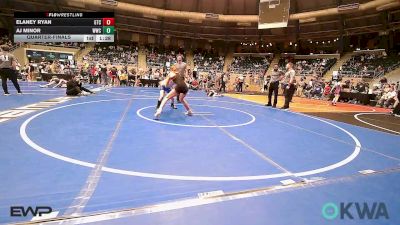 98 lbs Quarterfinal - Elaney Ryan, Grove Takedown Club vs AJ Minor, Woodland Wrestling Club