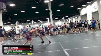 105 lbs Round 4 (6 Team) - Sebastian Cantarero, TDWC vs Dominic Esposito, Mat Warriors White