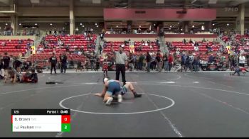 125 lbs Cons. Round 4 - Jackson Paulsen, Open Mats Wrestling Club vs Brody Brown, Thunderbird Wrestling Club