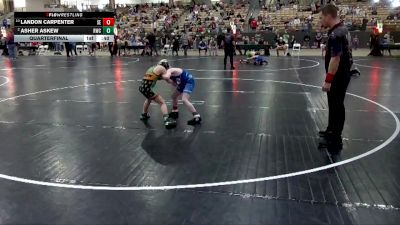 80 lbs Quarterfinal - Landon Carpenter, Screaming Eagles vs Asher Askew, Rabbit Wrestling Club