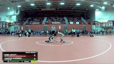 95 lbs Champ. Round 1 - Maximus Kleeberg, Unattached vs Gabe Liechty, Golden Eagle Elite Wrestling Club