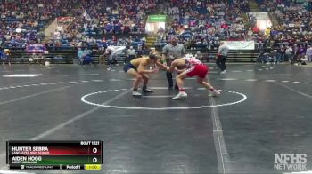 1 - 150 lbs Cons. Semi - Aiden Hogg, Westmoreland vs Hunter Sebra, Lancaster High School