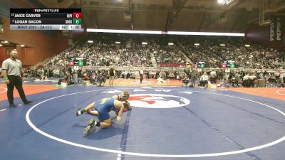 2A-113 lbs Champ. Round 1 - Logan Bacon, Shoshoni vs Jaice Carver, Big Piney