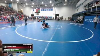 124-130 lbs Quarterfinal - Makkayla Michael, Twin Spruce Jr High vs Chole McEwan, CCA