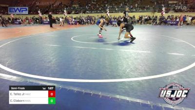 86 lbs Semifinal - Enrique Tellez Jr, Maize WC vs Colton Claborn, Marlow Outlaws