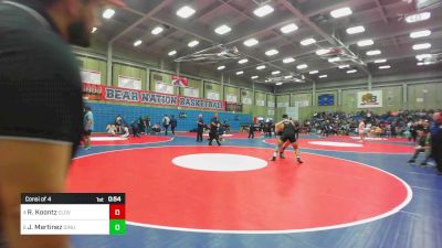 222 lbs Consi Of 4 - Rocky Koontz, Clovis East vs Jose Martinez, Dinuba