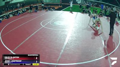 120 lbs Quarters & Wb (16 Team) - Miles Blanton, New Mexico vs Jesse Landtroop, Oregon 2