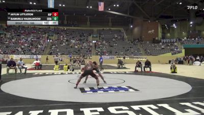 165 lbs Cons. Round 5 - Jaylin Littleton, Hopkinsville vs Samuelu Hazelwood, Central Hardin