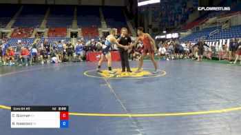 145 lbs Cons 64 #2 - Carlos Guzman, New York vs Brandon Isaacson, Oregon