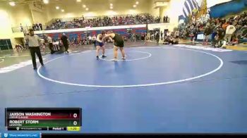 285 lbs Semifinal - Robert Storm, Lewiston vs Jaxson Washington, Coeur D Alene