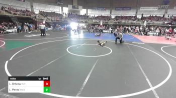 46 lbs Round Of 16 - Levi Ortzow, WLV Junior Wrestling vs Lucas Perez, Bearcave WC