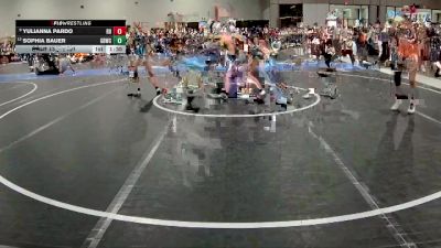 101 lbs Cons. Round 3 - Sophia Bauer, Great Bend Wrestling Club vs Yulianna Pardo, Red Devil